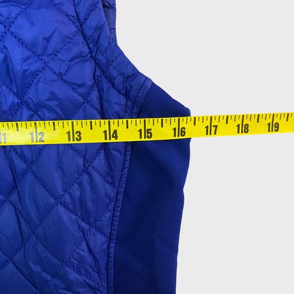 Athleta Rock Springs Sleeveless Blue Quilted Puffer Vest Jacket Women's Small - Picture 10 of 11